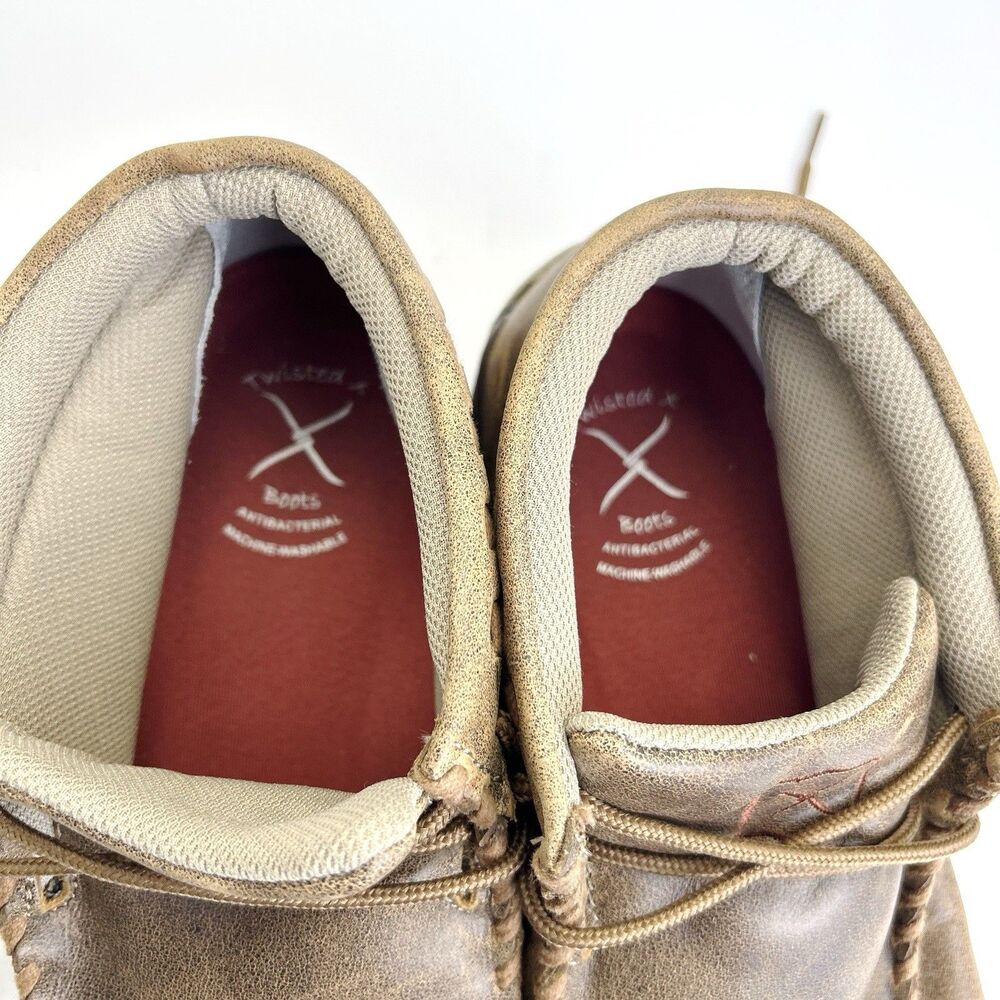 Twisted X Original Chukka Boots Mens Sz 13 Brown Leather Lace Up Driving WDM0001 - Picture 8 of 11